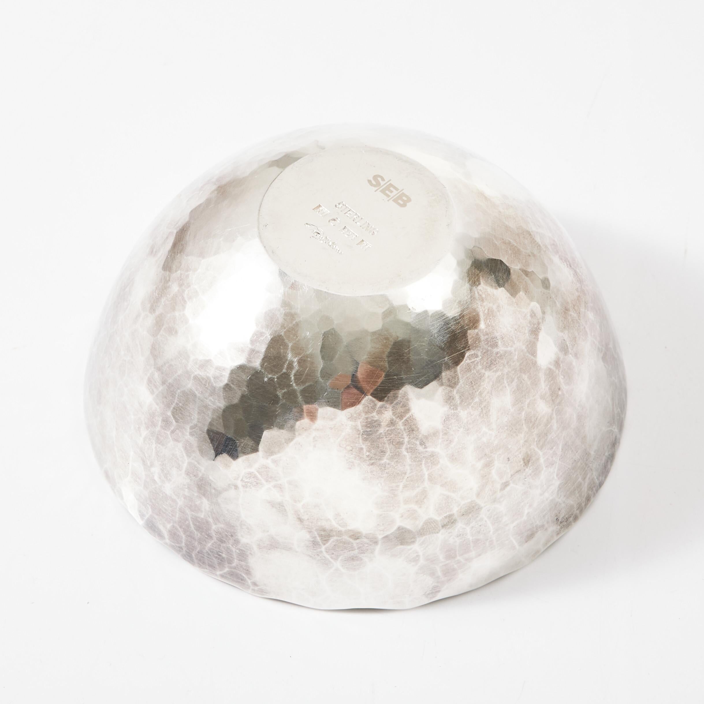 Rey Urban Bowl in silver Sweden 1970 Signed