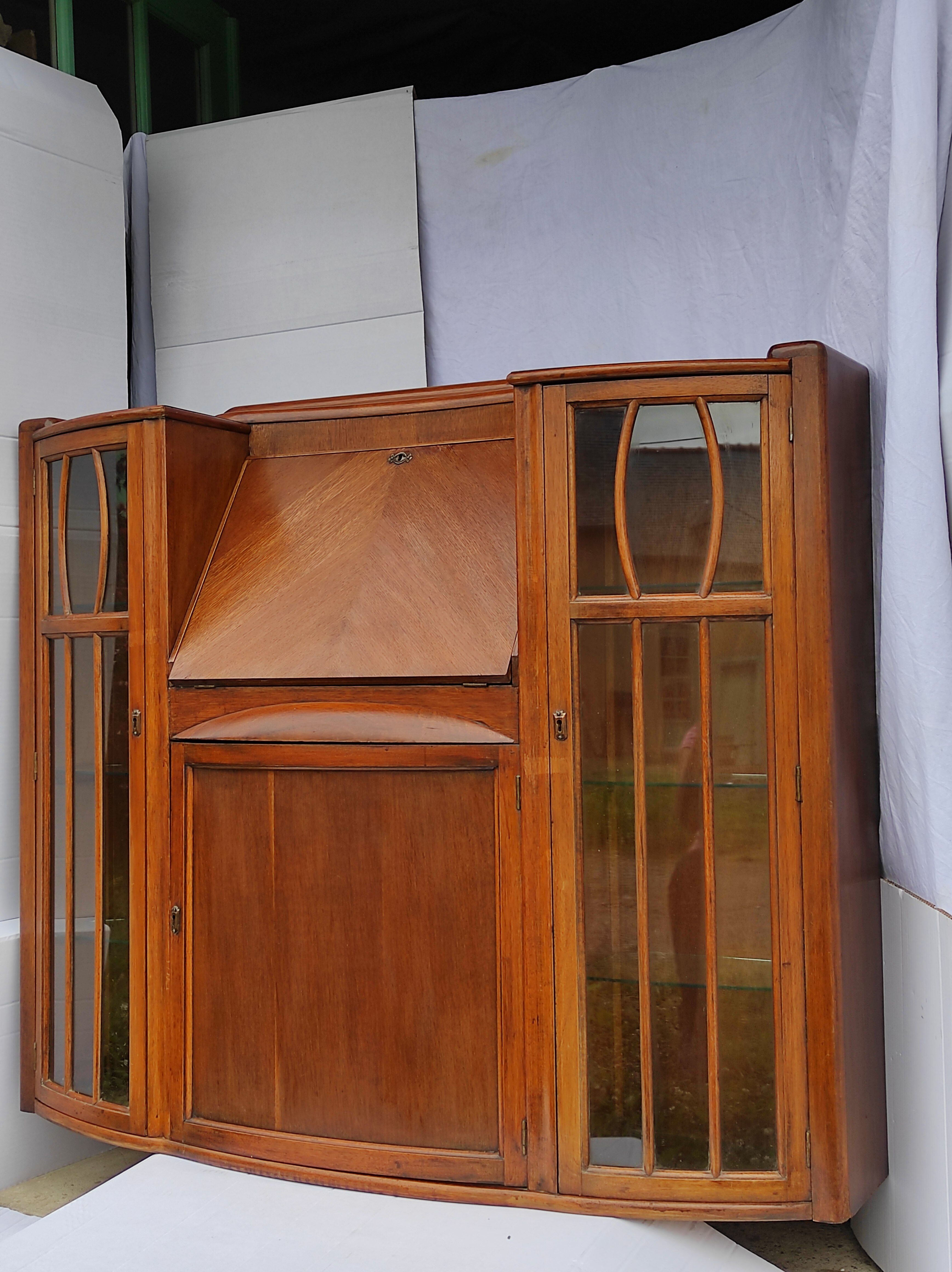 English furniture showcase and secretary art deco