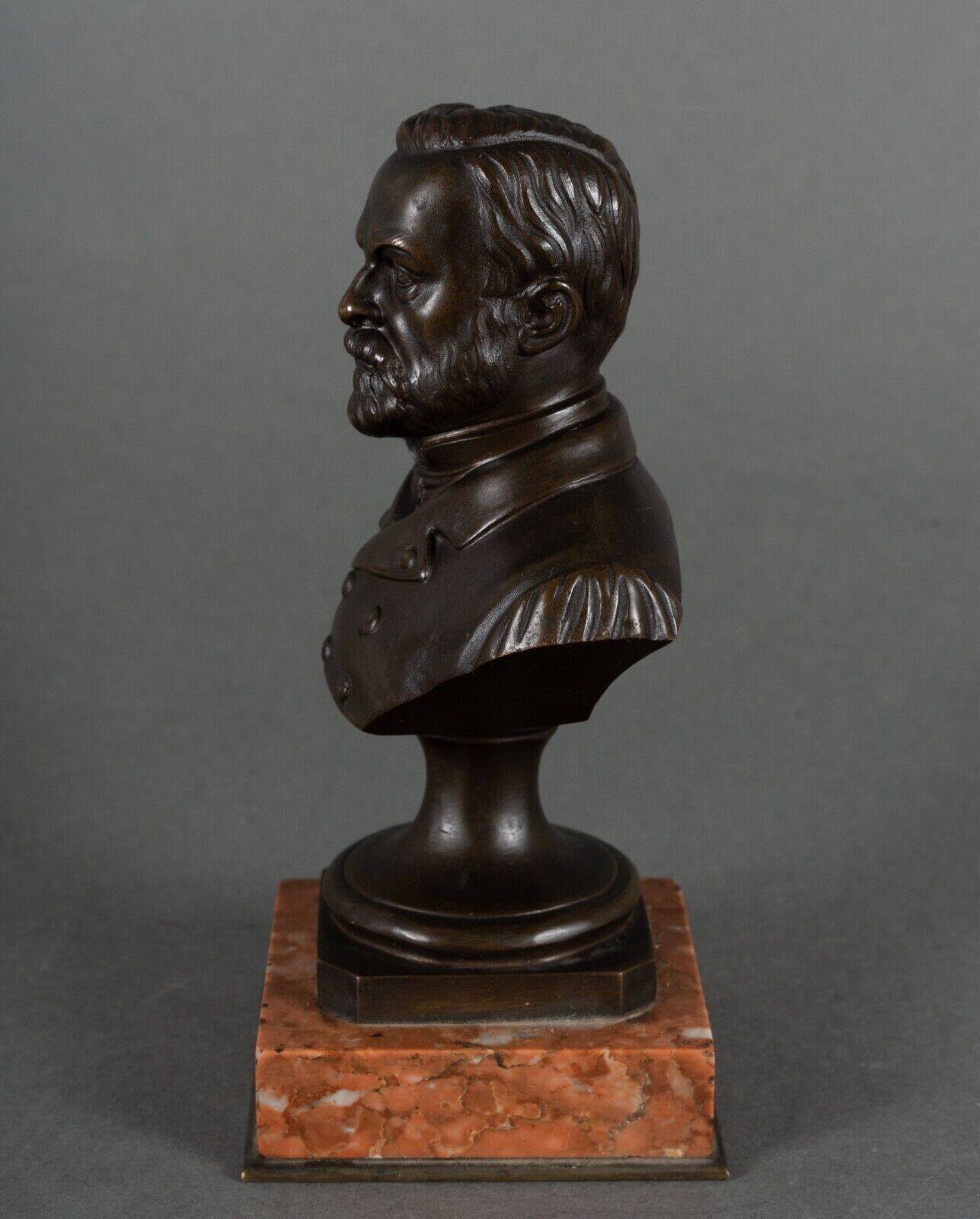 Bronze bust of Pasteur 19th century with chocolate patina on marble base