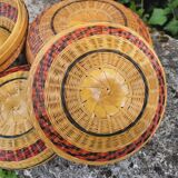 Vintage woven wicker basket