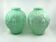2 Art Deco vases in green opaline • Circa 1920/30