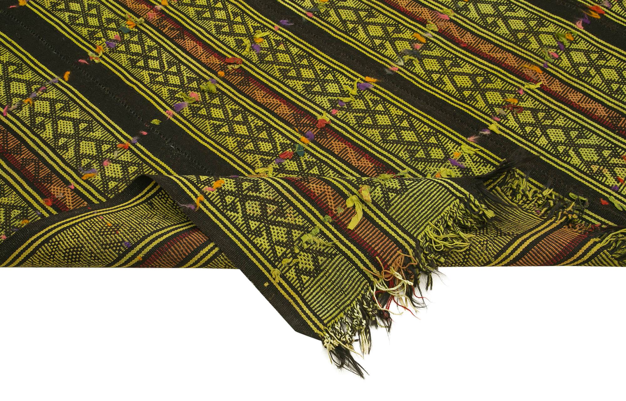 Turkish Handmade Vintage Anatolian Kilim 190 cm x 220 cm