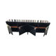 Brutalist black oak sideboard Belgium 1970s