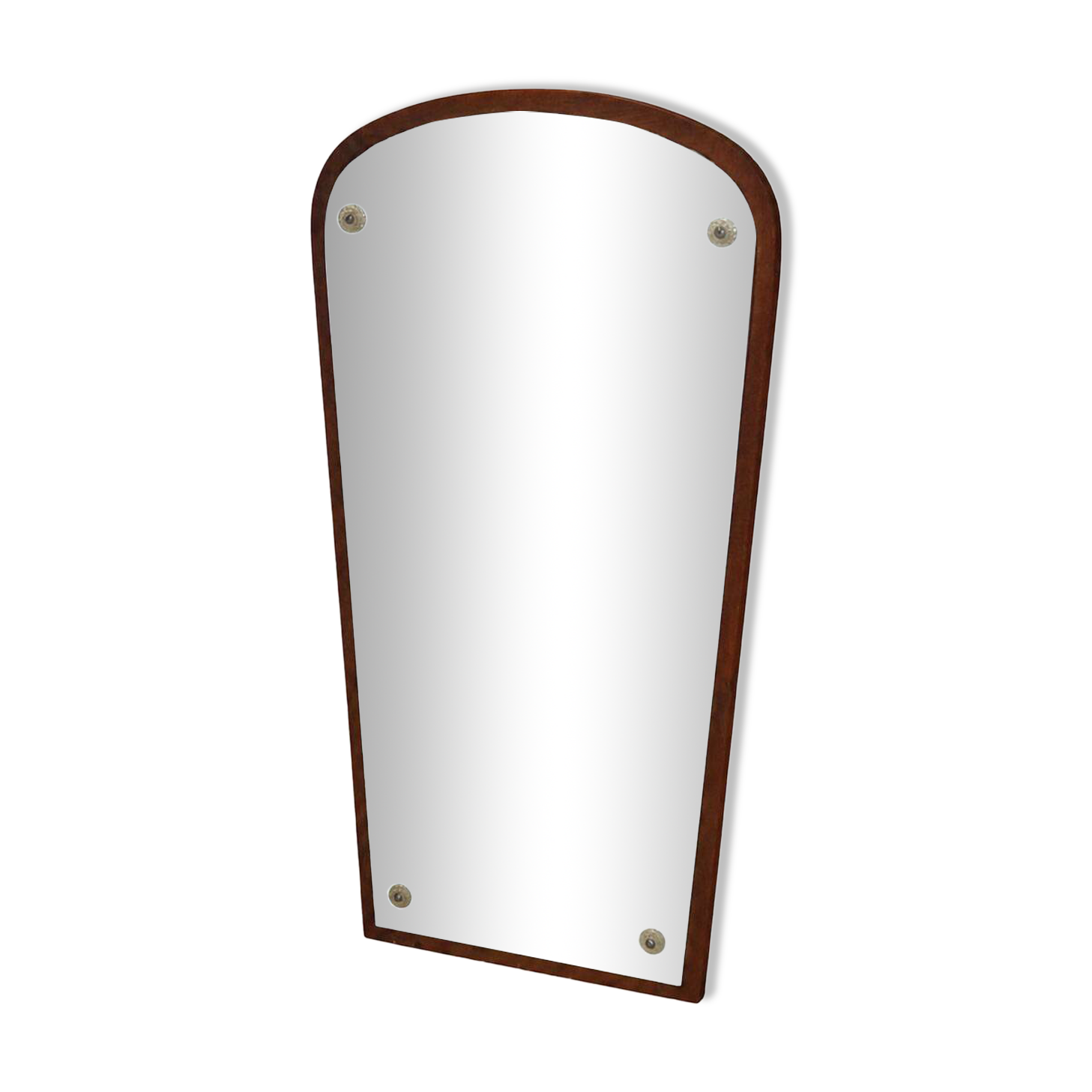 Mirror in a wooden frame, Danish design, 1980s, made in Denmark