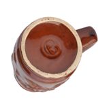Ceramic brown mug, SPiLA Bolesławiec, Poland, 1970s.