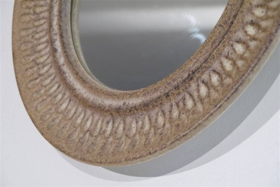 Danish ceramic mirror 1960