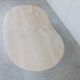 Table basse en travertin vintage, années 1970