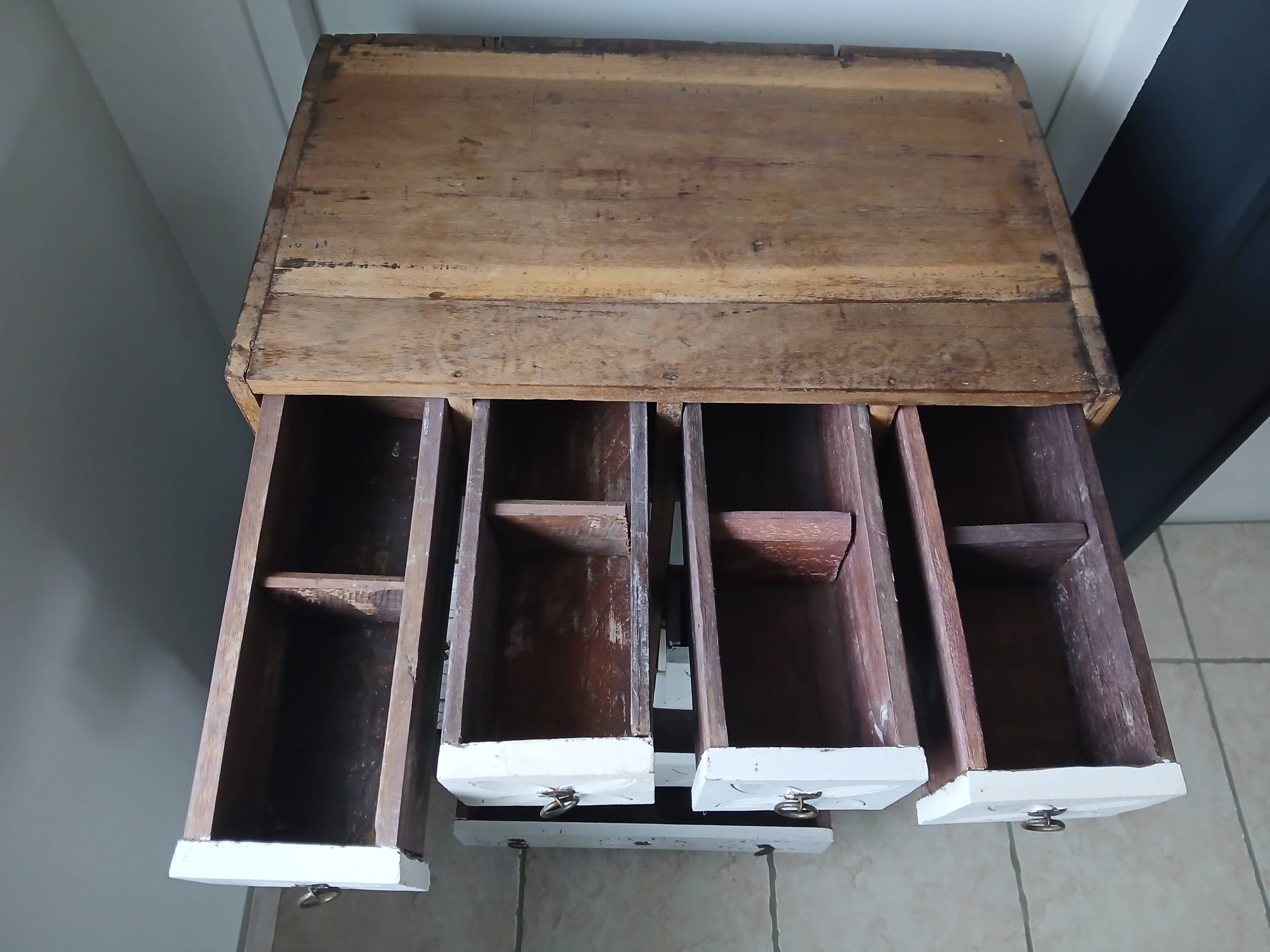 Indonesian-style drawer cabinet.