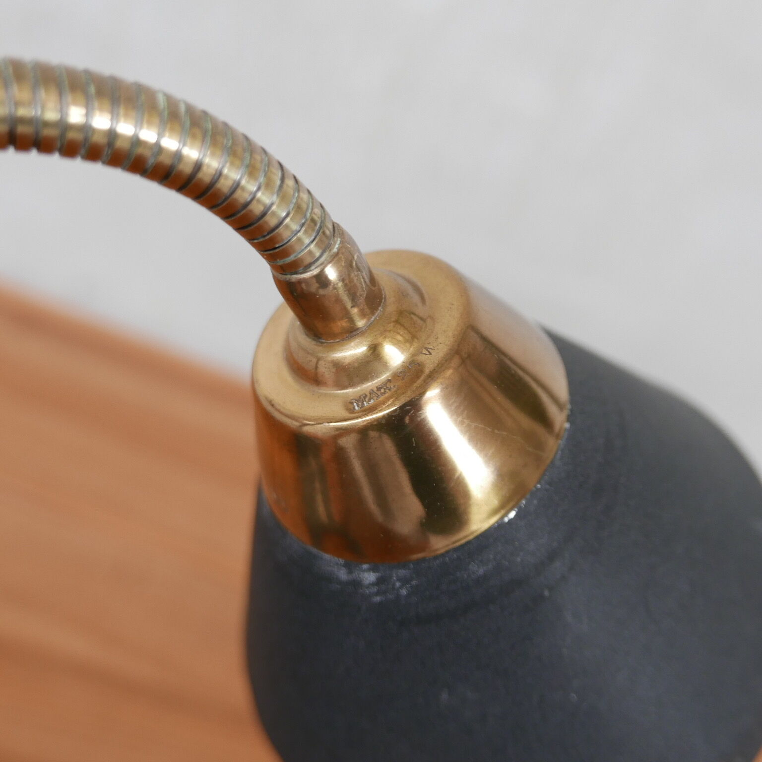 Pair of Swedish Brass Mid-Century Table Lamps