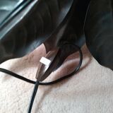 Vintage flower lamp globe in spotted glass