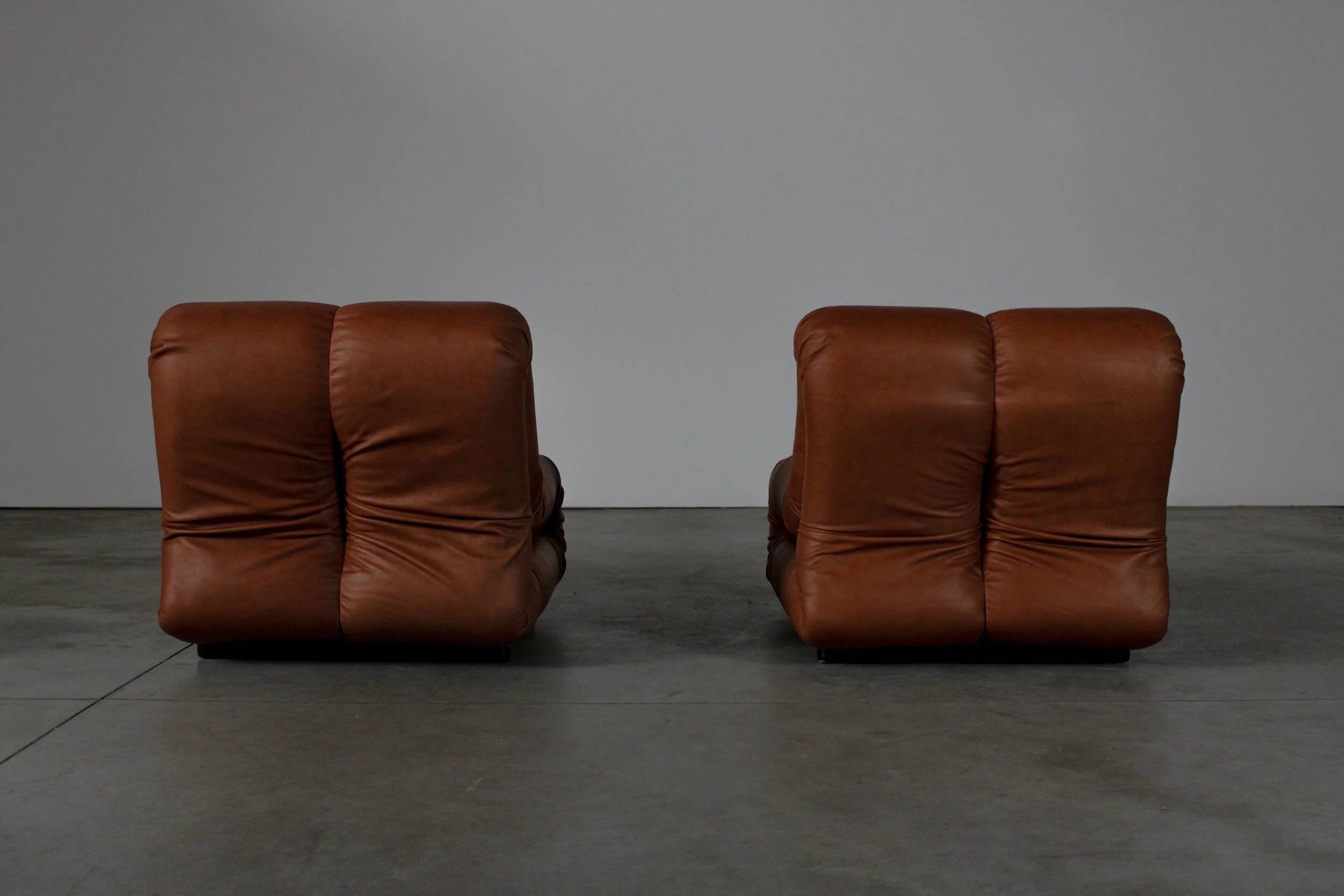 Pagru lounge chairs by Claudio Vagnoni for 1p - Italy 1970s