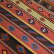 6x9 Blue & Red Details Kilim Rug,Modern Mid Century,Wool Area Rug,175x261Cm