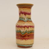 Multi-coloured sandstone vase
