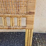 Rattan wicker headboard