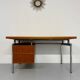 Teak and metal desk designed by George Frydman Efa 1960s vintage