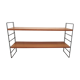 Étagère string bois métal vintage années 60 l 80 cm