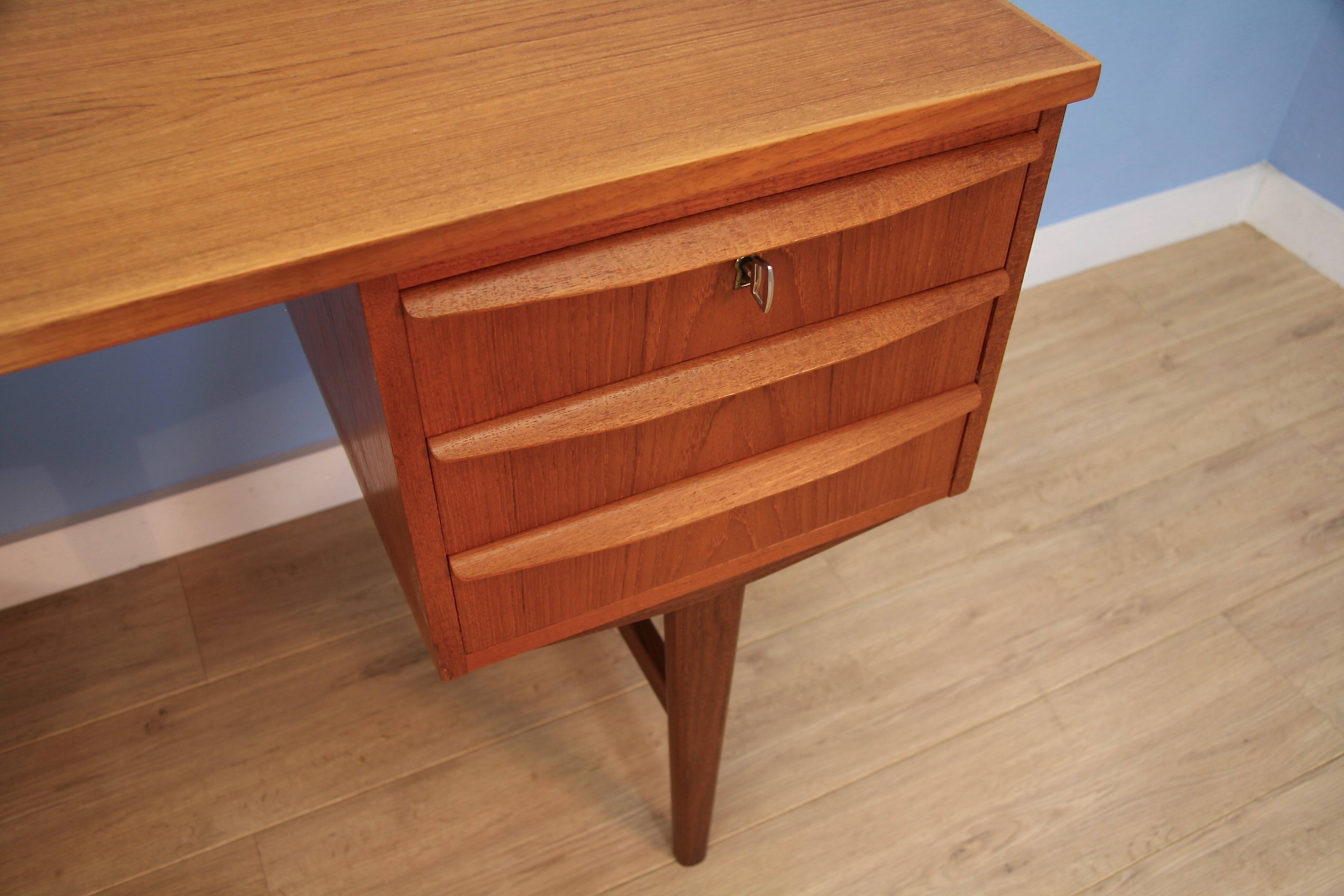 Danish writing desk in teak, 1960s