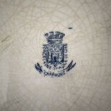 Plat en terre de fer Gien modèle Chardons