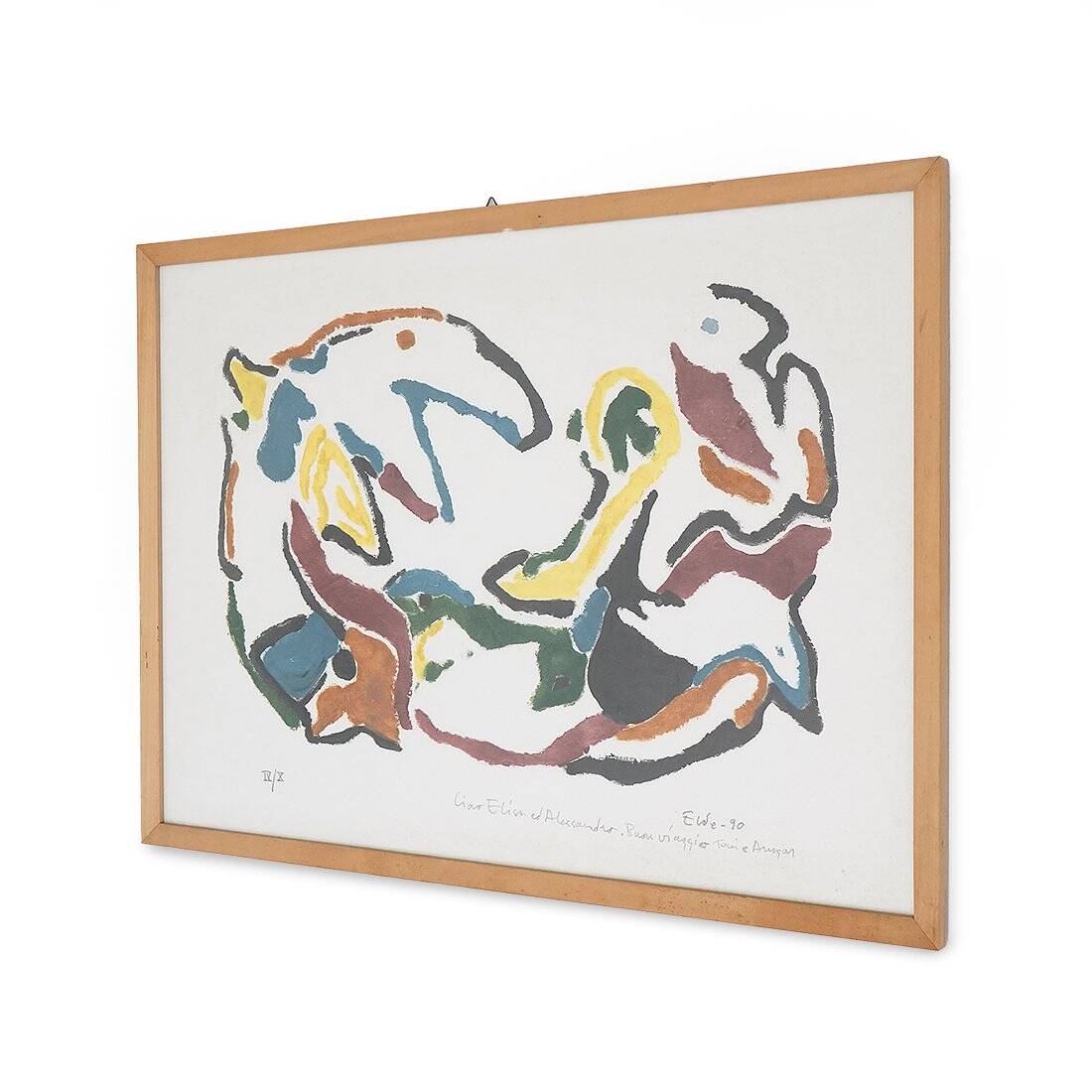 Ansgar Elde, Il Bostrico, 1990s, monotype print and woodcut