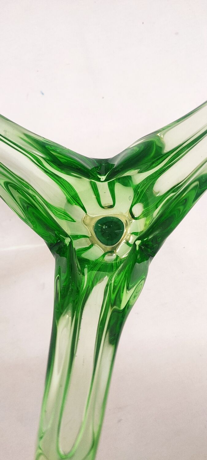 Glass centerpiece, germany, 1970s