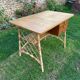 Vintage 1960 rattan desk by Louis Sognot