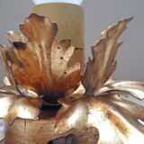 Golden metal wall light