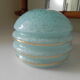Blue clichy glass globe