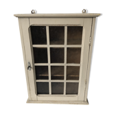 Armoire à pharmacie vitrée à croisillons