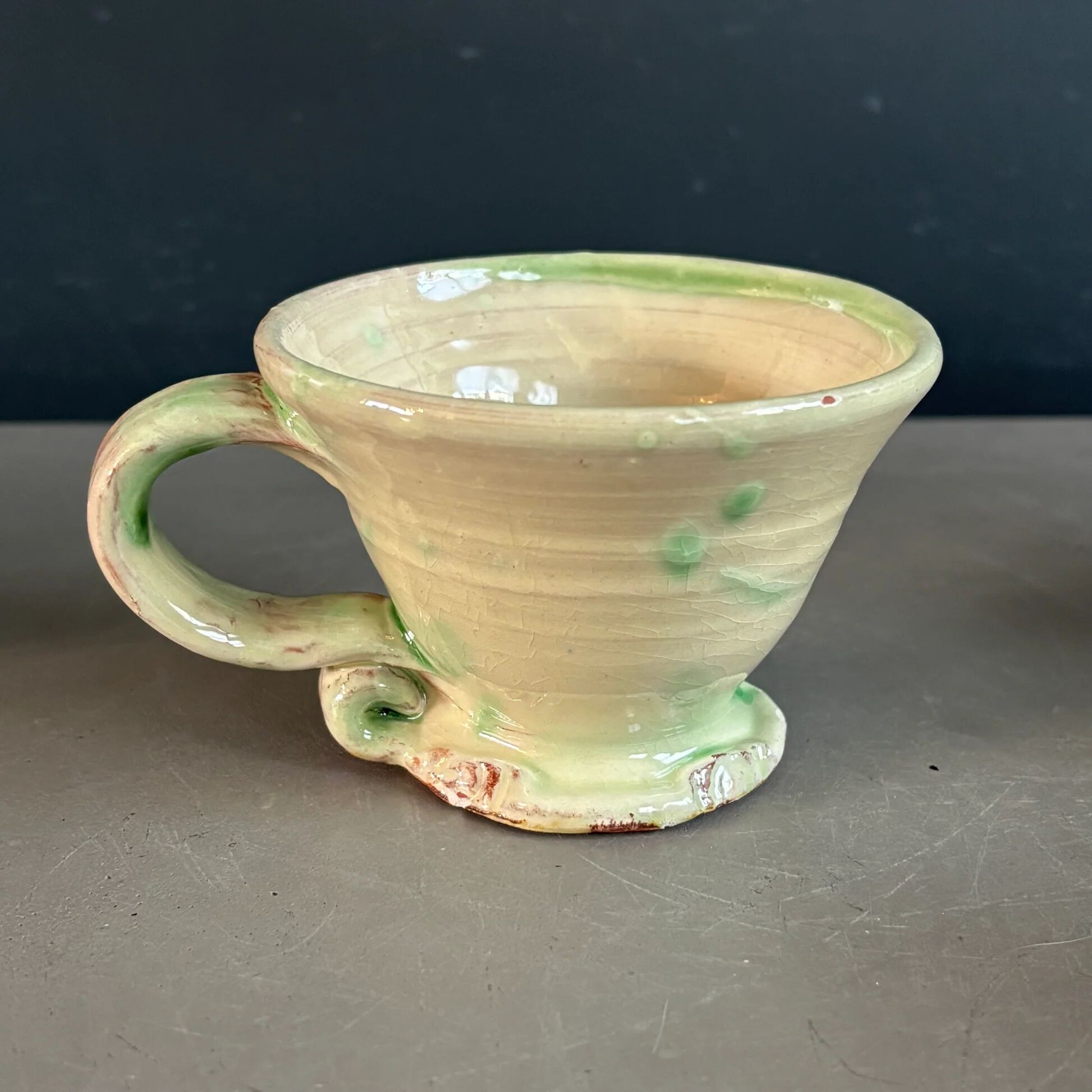 4 tasses en céramique artisanale - Ref 1361
