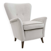 Fauteuil italien Art déco attribué à Gio Ponti provenant de l'hôtel Bristol Merano, années 50.