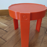 Paire de table de chevet oranges