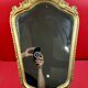 Baroque mirror in gilded wood and stucco in Louis XV style - 61 x 35 cm