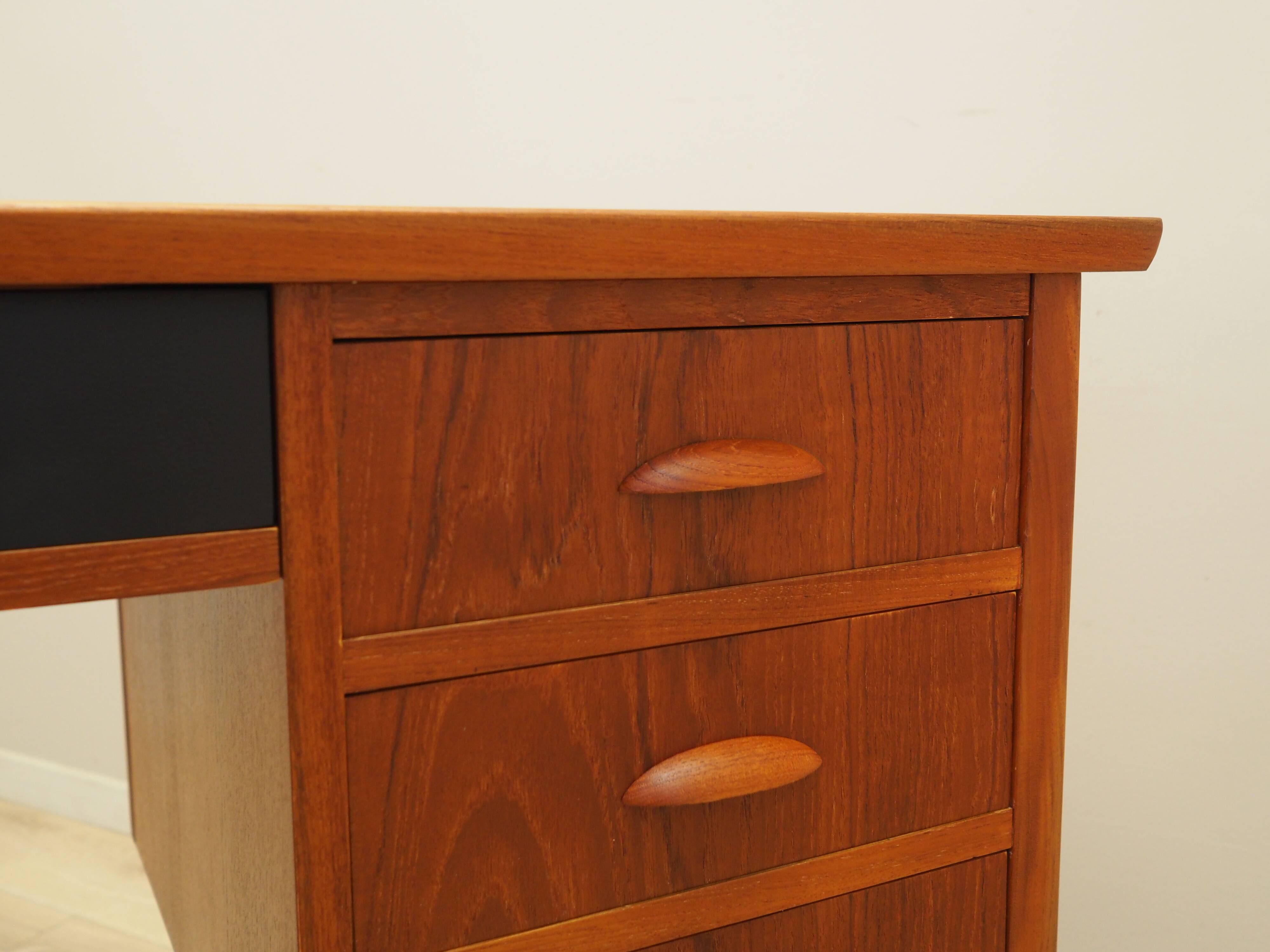 Teak desk, Danish design, 1970s, production: Denmark