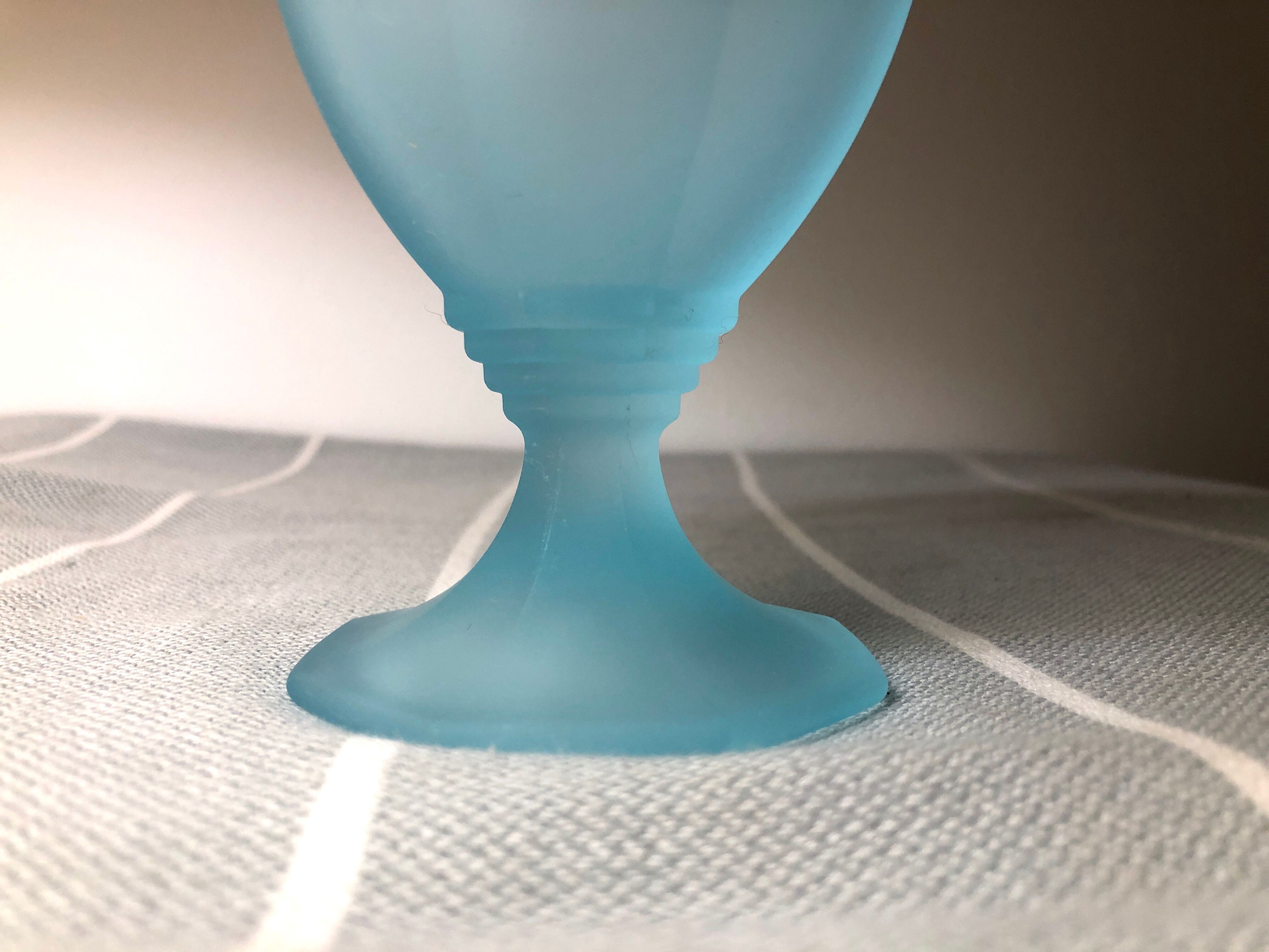 Vintage frosted blue ice cups