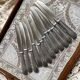 Silver-plated knives with stainless steel blades, Vego brand, 1950s