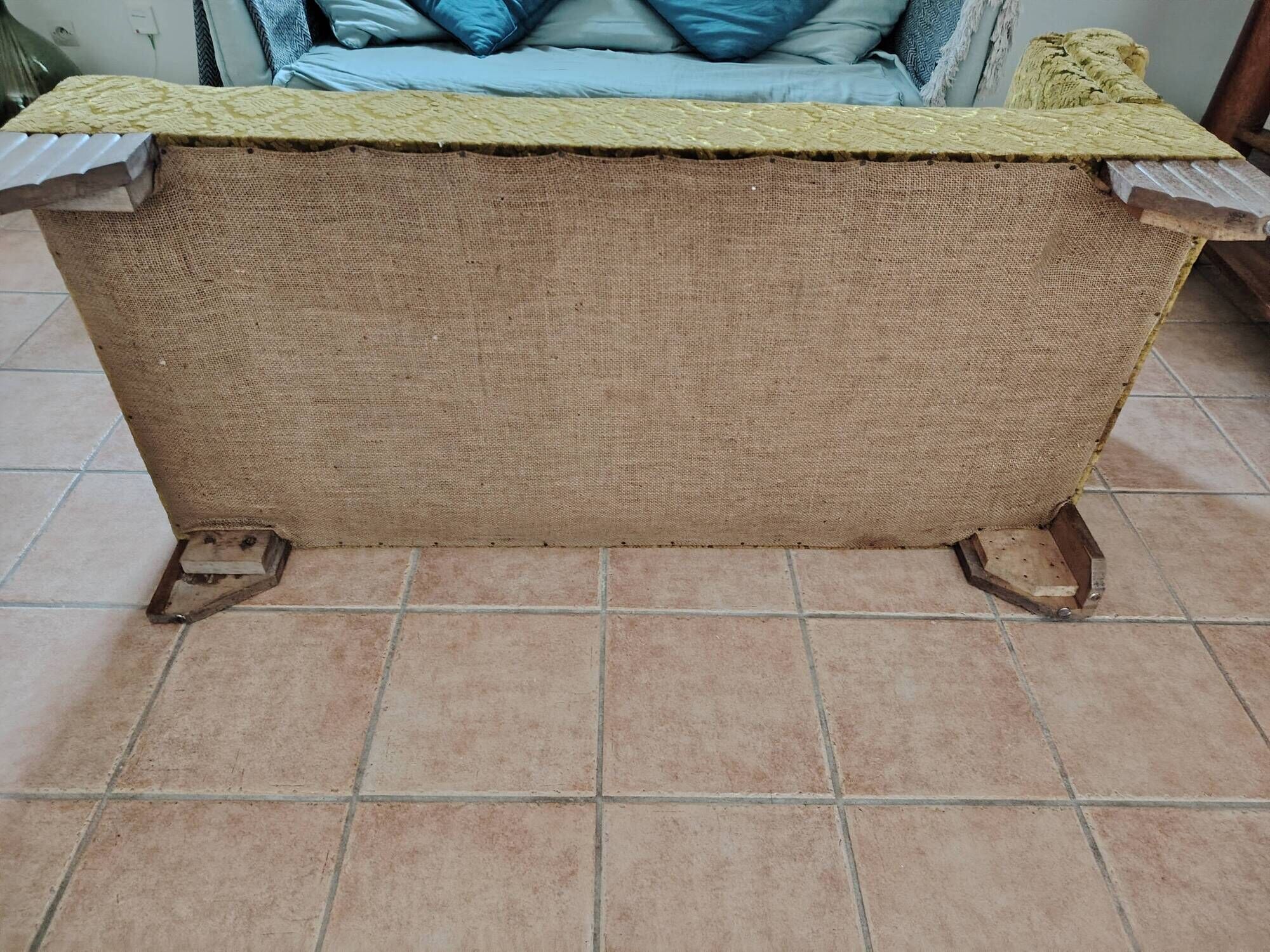 Méridienne art déco en velours