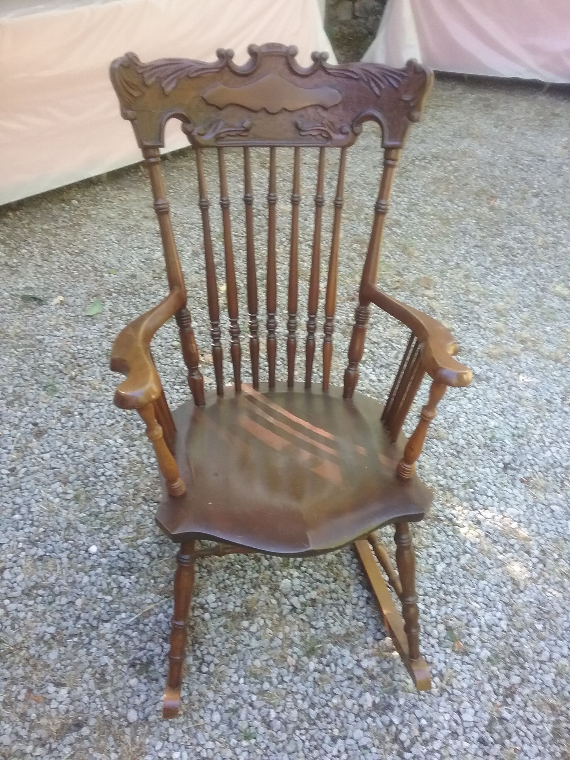 Rocking vintage chair