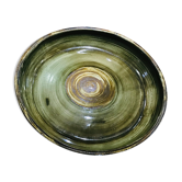 Round glazed sandstone dish