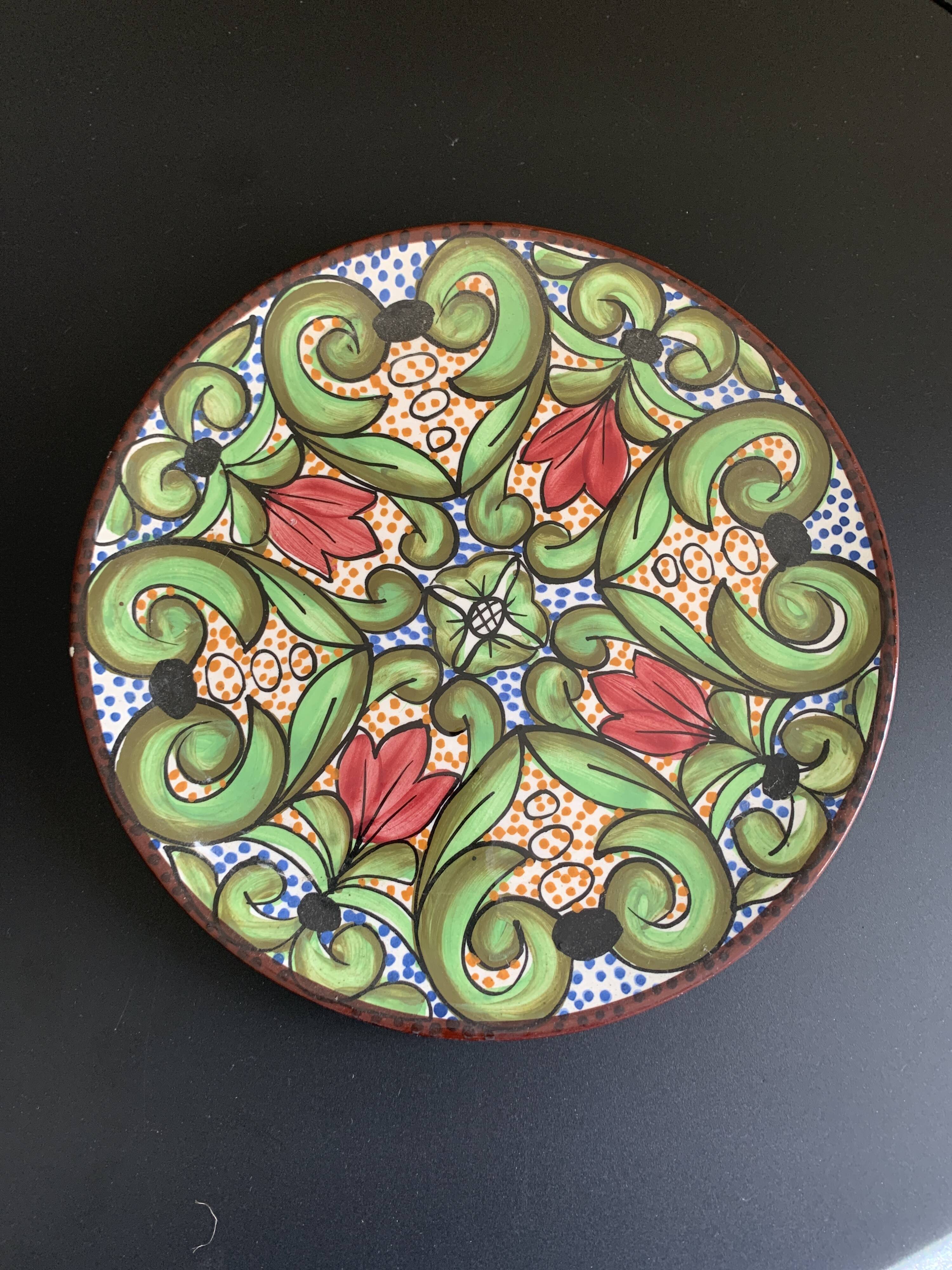 Decorative plate Saljo Crespo