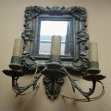 Miroir à applique 3 branches début XIXe siècle