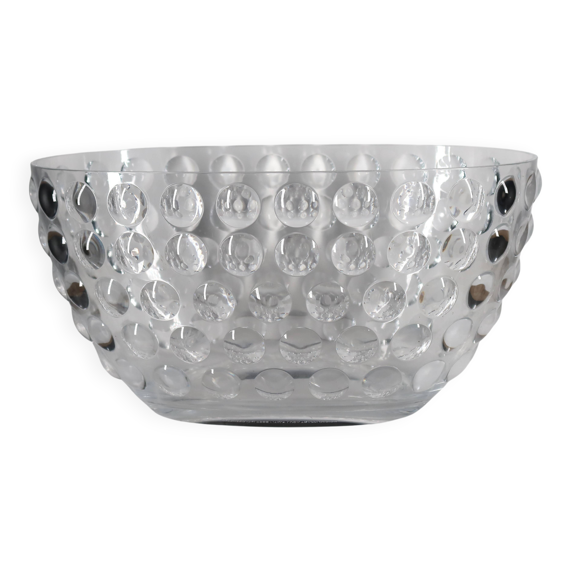 Large champagne bucket, Italian design by Luca Trazzi, made of composite plastic