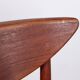 6 Danish chairs in teak and sea rush, model 316 by Peter Hvidt 1960.