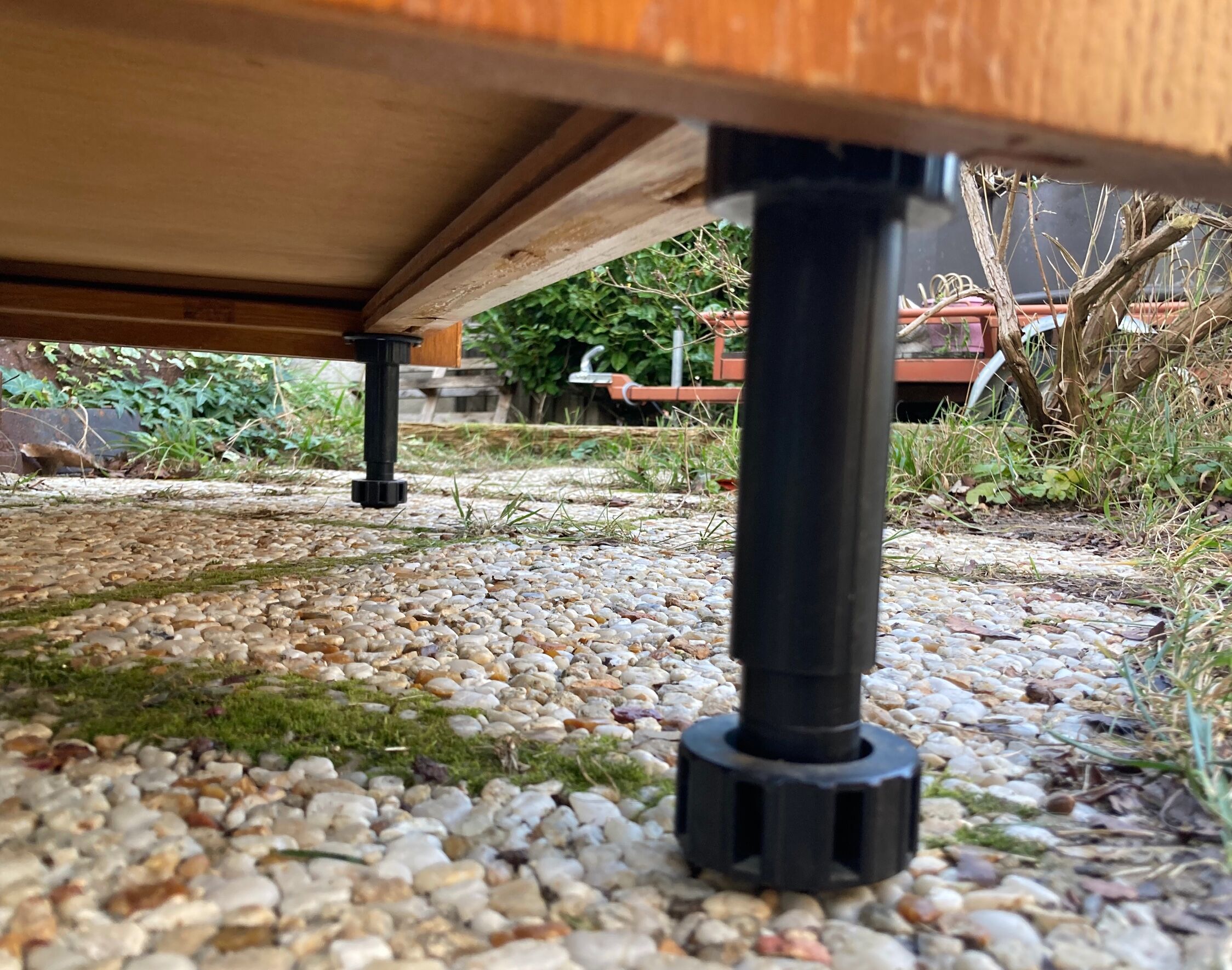 Rattan chest of drawers and vintage wood