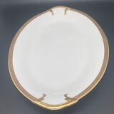 Oval flat Limoges golden tower