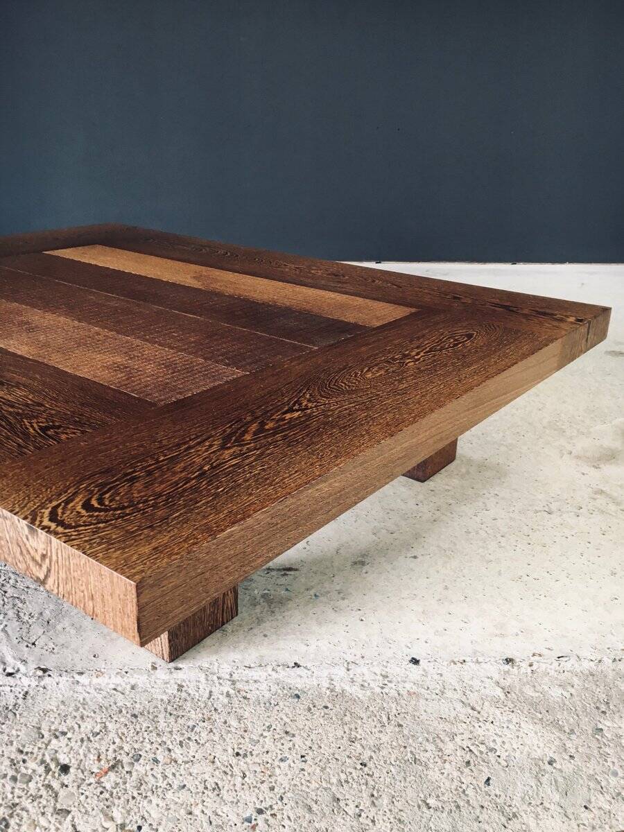 Postmodern Wengé Coffee Table, 1990s