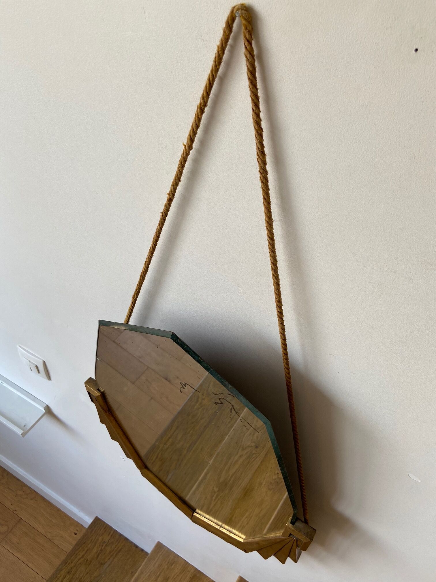 Mercury mirror bevelled 77 x 48 cm