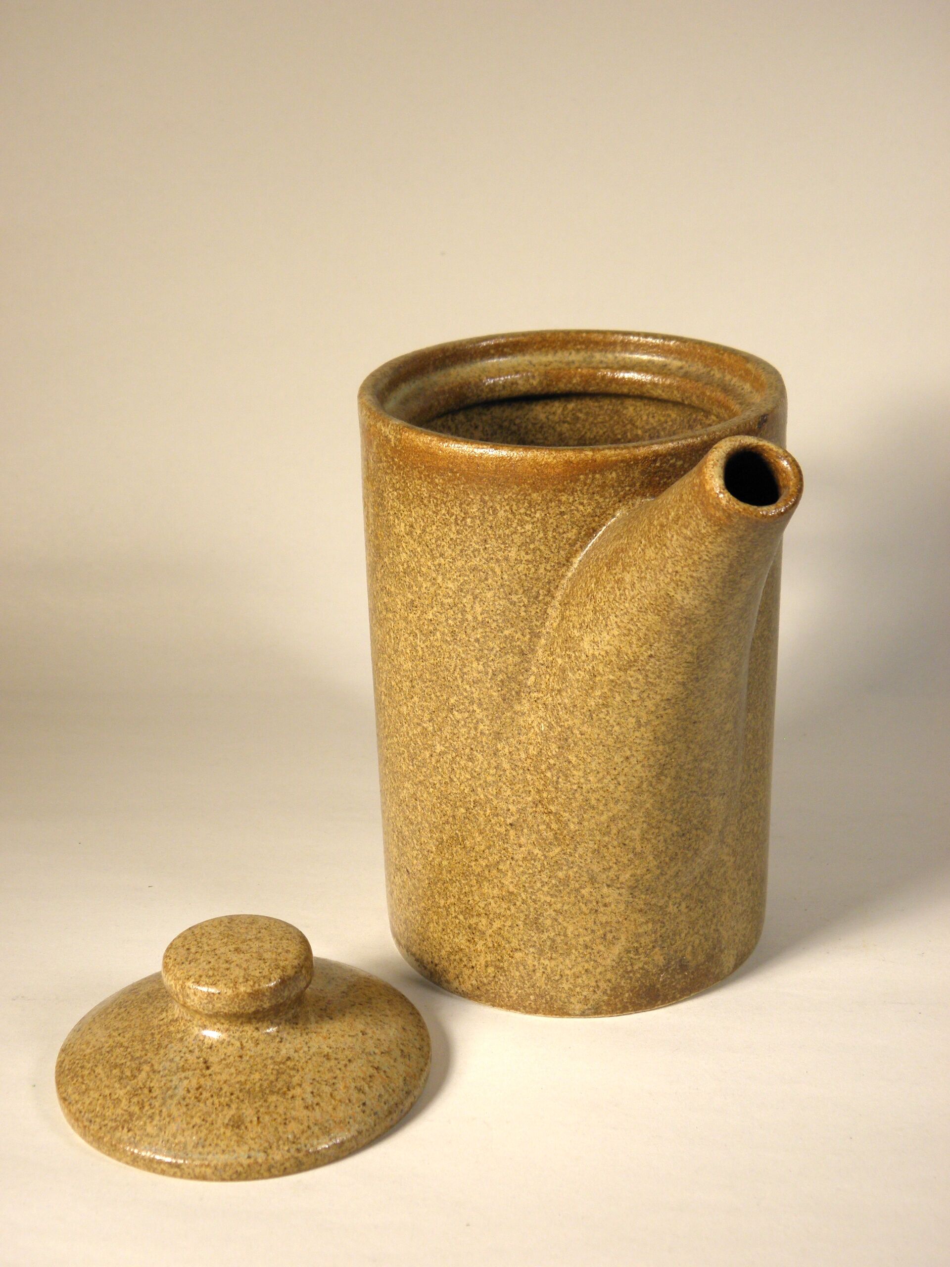 70s sandstone teapot