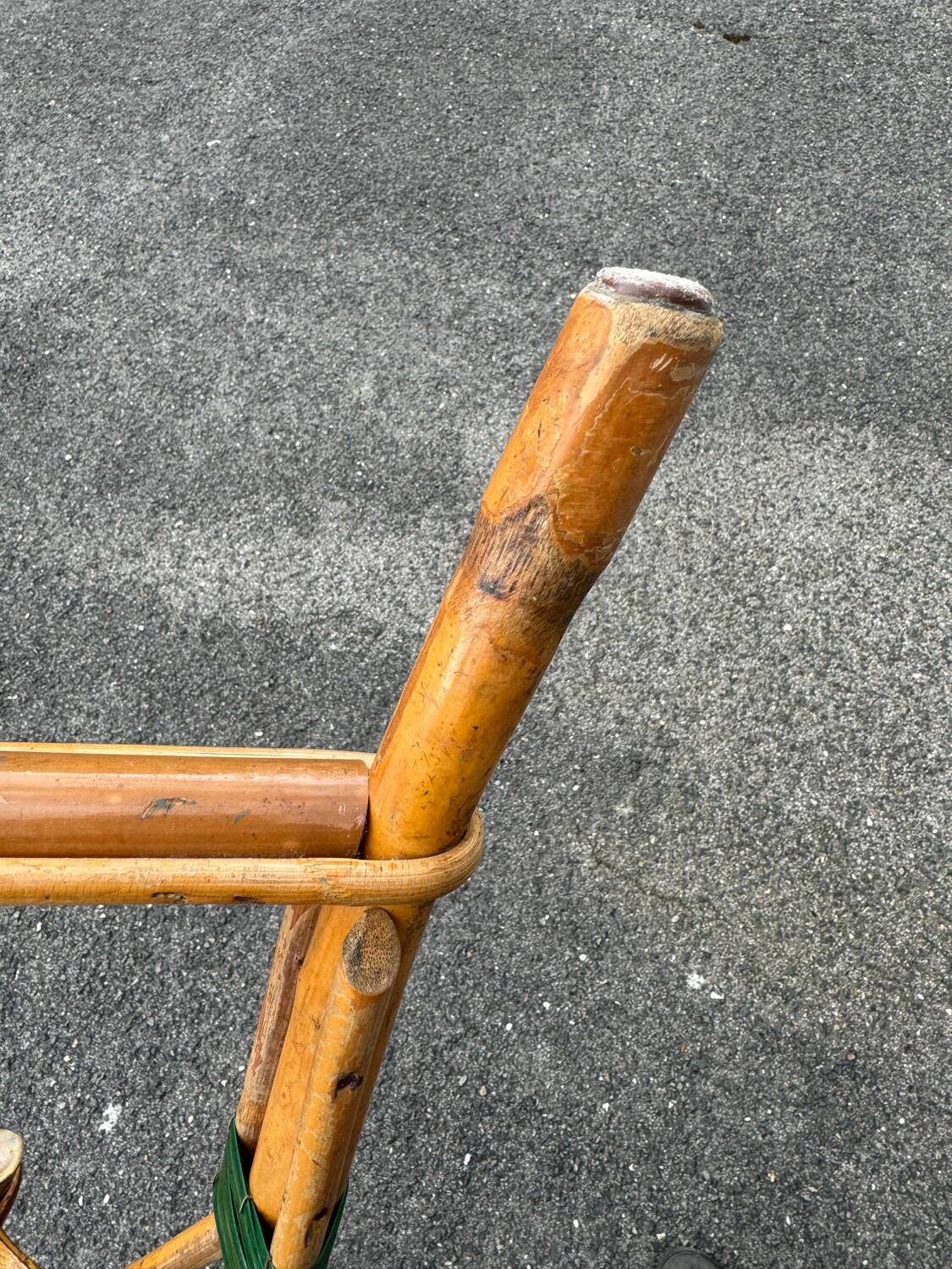 Set of 3 woven rattan bistro chairs Drucker SA