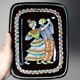 Ashtray, glazed ceramic wall decoration A.D. Schweizer Steffisburg, circa 1960