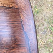 Scandinavian dining table in Rio rosewood.